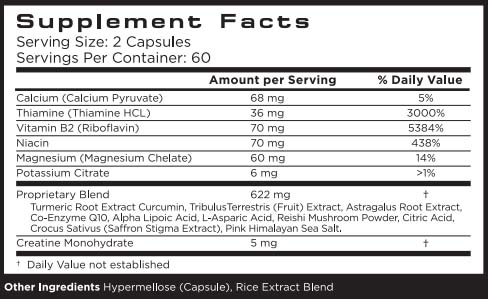 Osmosis Elevate Supplement Facts